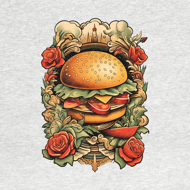 Hamburger Tattoo by JunkyDotCom